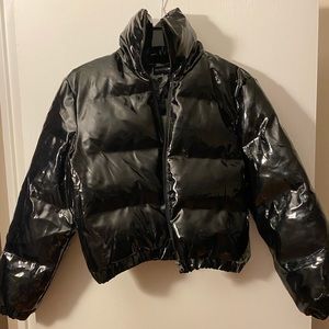 Women’s Pretty Little Thing Vinyl Puffer Jacket